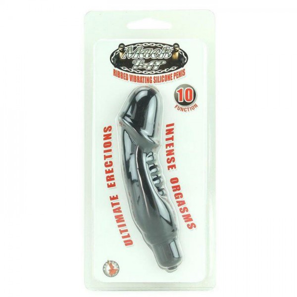 Mack Tuff Ribbed Vibrating Silicone Stimulator
