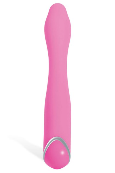 Adam and Eve Silicone 8" Rabbit Vibrator with Angled G-Spot Tip