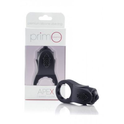 PrimO Apex Vibrating Cock Ring Black