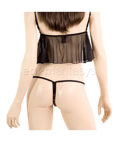 Leopard print babydoll and G-string — image 7 of 7
