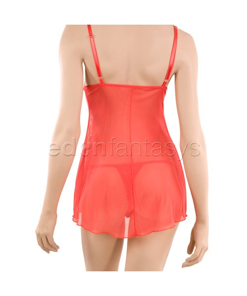 Chiffon chemise and thong