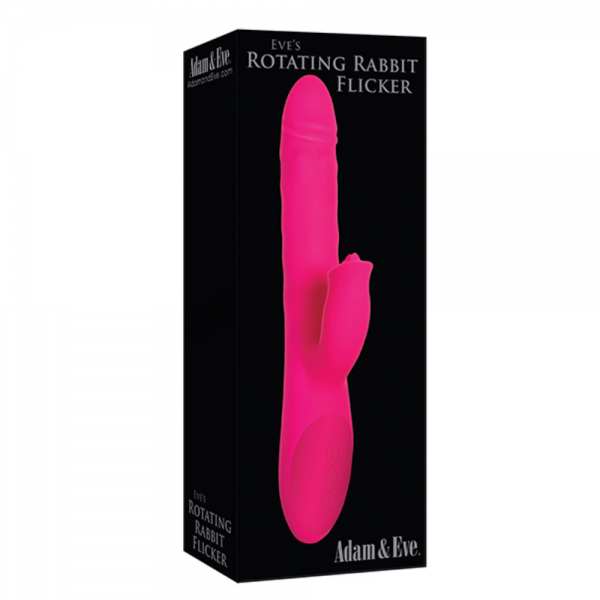 Adam & Eve Eve's Rotating Rabbit Flicker Dual Stim - Pink