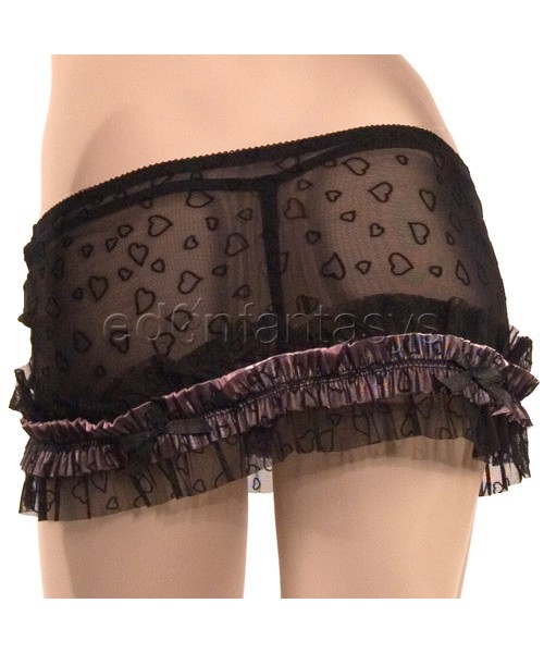 Flocked heart mesh set