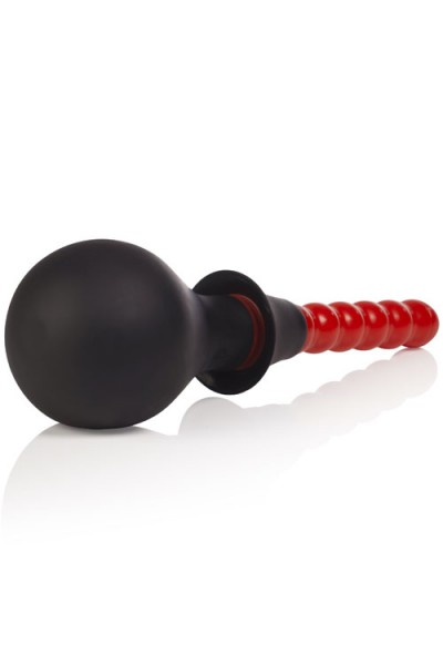 California Exotic Ribbed Anal Douche with 2 Attachments