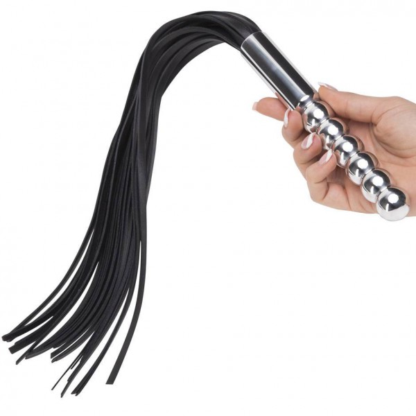 DOMINIX Deluxe Aluminium Dildo with Leather Flogger — image 5 of 10