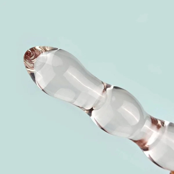 Pink heart glass dildo — image 5 of 6