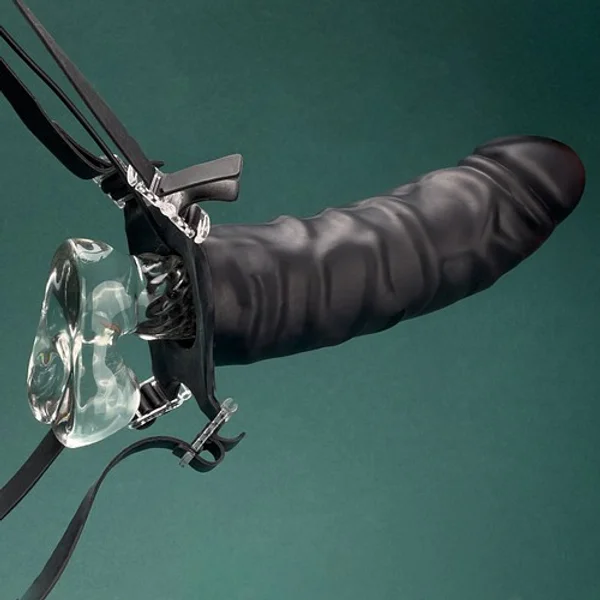 Vibrating hollow strap-on — image 6 of 11