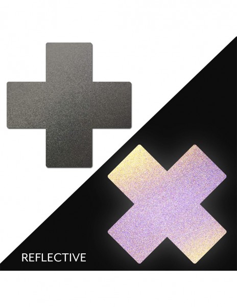 Pastease Reflective Cross Pasties