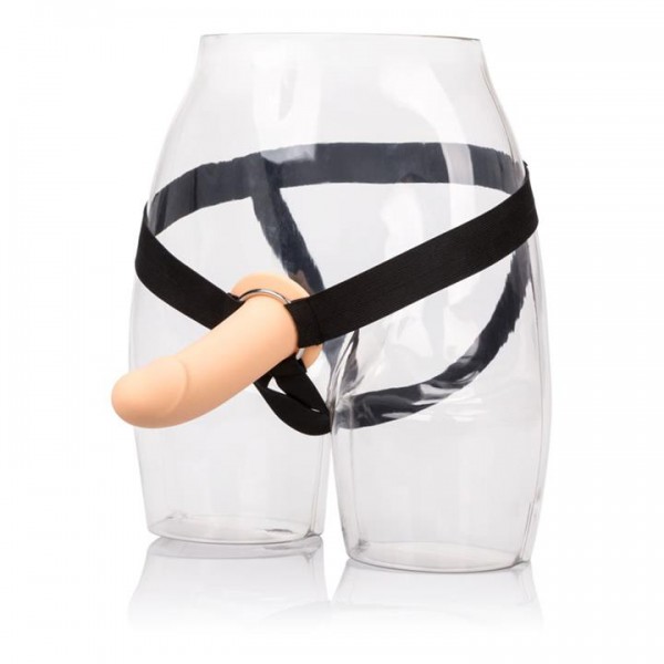 Hollow PPA Silicone Probe with Jock Strap (White)