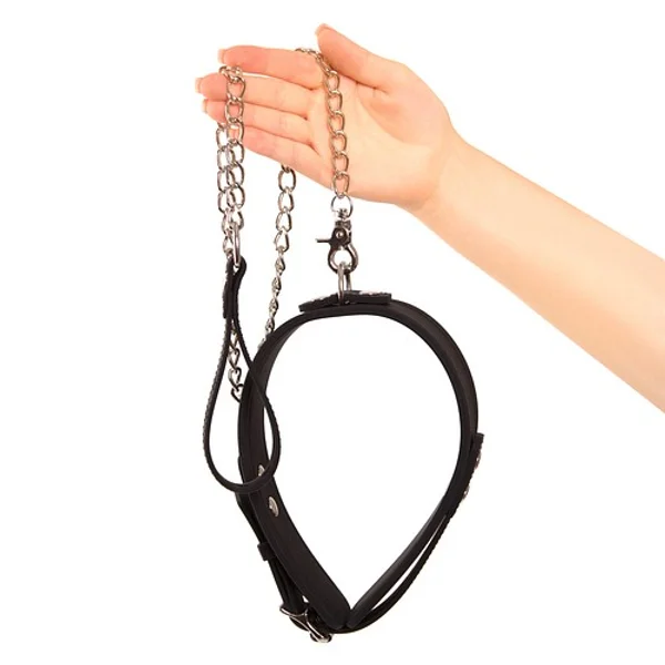 Silicone collar with leash — image 7 of 9