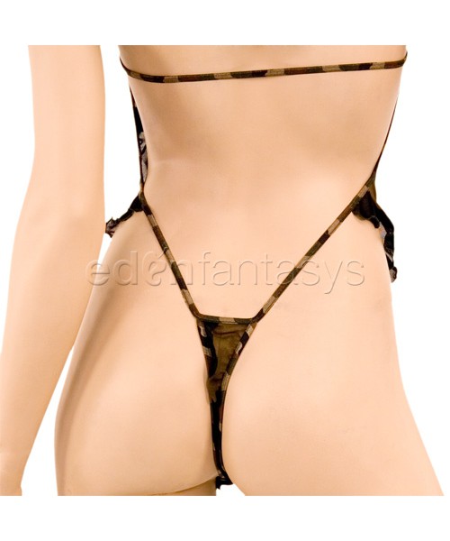 Camouflage mesh teddy