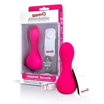 Moove Remote Rechargeable Flexible Vibe by Screaming O Pink