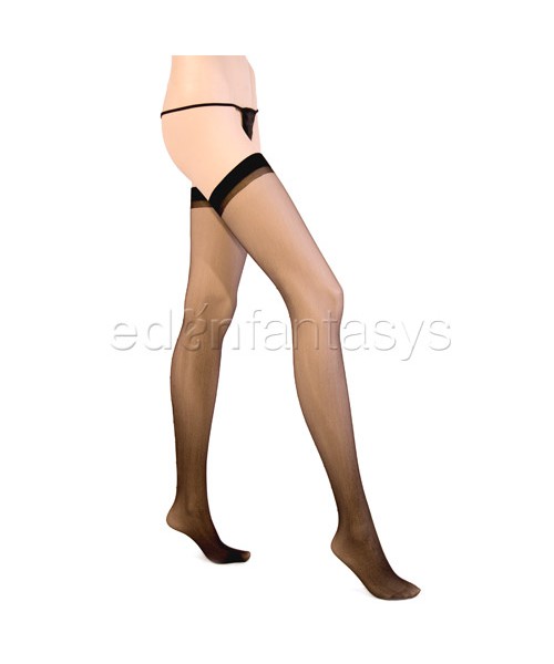 Rhinestone backseam stockings
