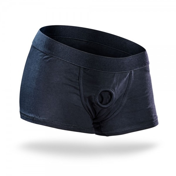 Temptasia Black Strap-On Harness Briefs
