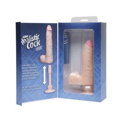 Realistic Cock UR3 Vibrating SLIM With Balls 7in 9in