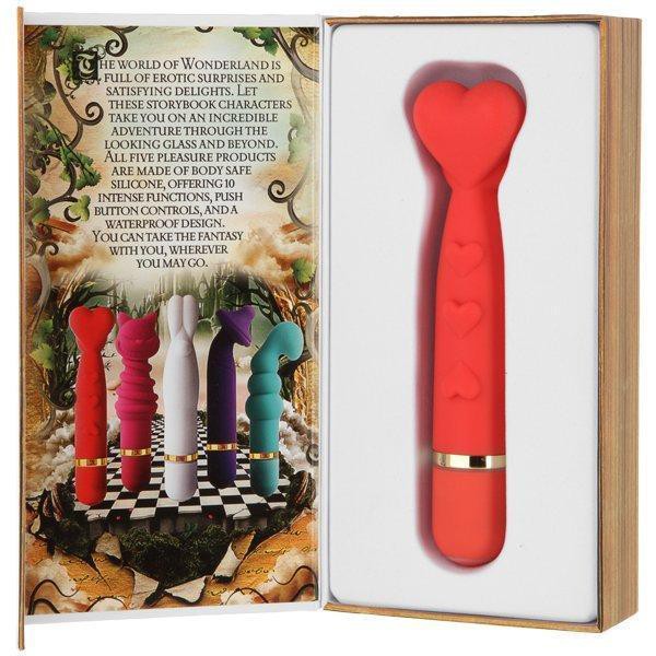 Wonderland The Heavenly Heart Silicone Massager Waterproof Red — image 4 of 4
