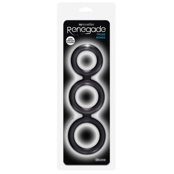 NS Novelties Renegade Triad Cock Rings