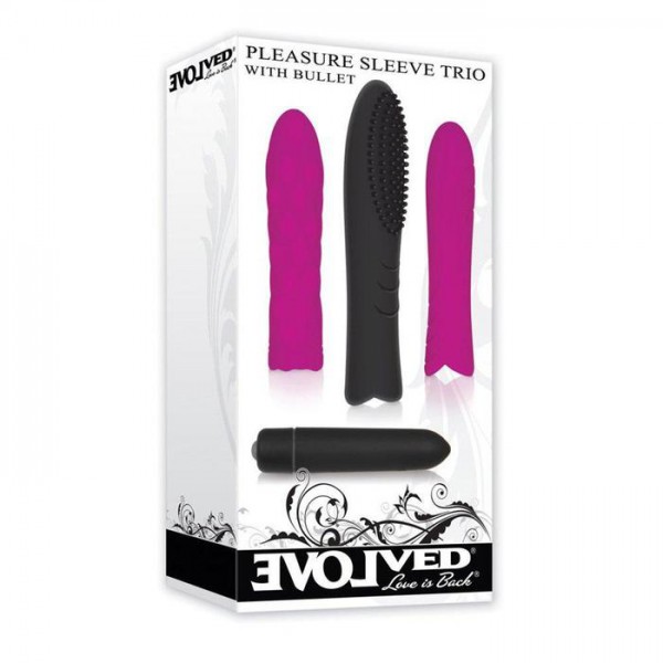 Silicone Pleasure Sleeve Trio