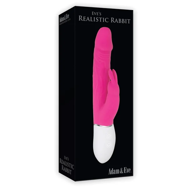 Adam & Eve Realistic Rabbit Dual Stimulator - Pink — image 13 of 14