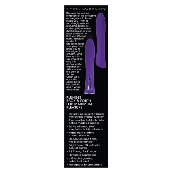 Adam & Eve Eve's Perfect Pulsating Massager - Purple — image 23 of 23