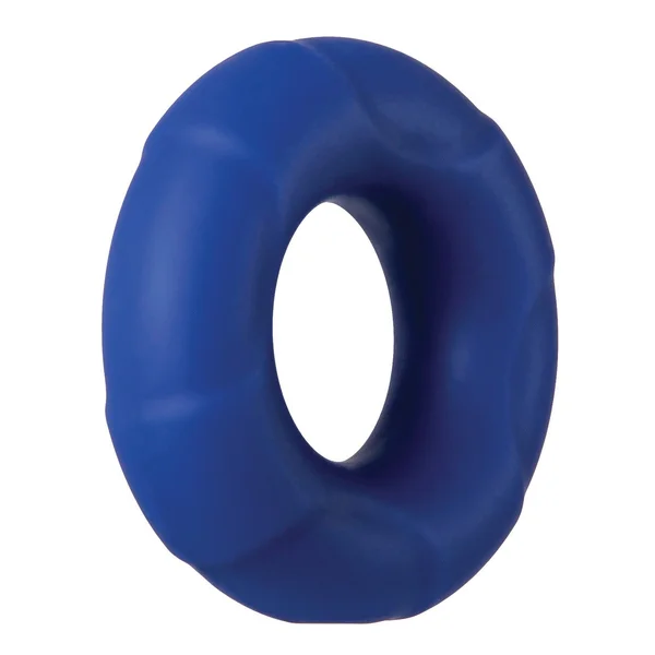 Adam & Eve Big Man Silicone Cock Ring - Blue — image 20 of 23