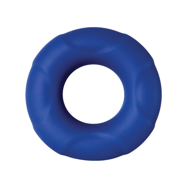 Adam & Eve Big Man Silicone Cock Ring - Blue — image 19 of 23