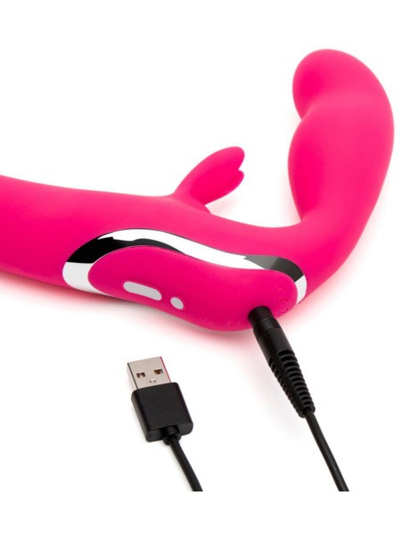 Happy Rabbit Strapless Strap On Rabbit Vibe