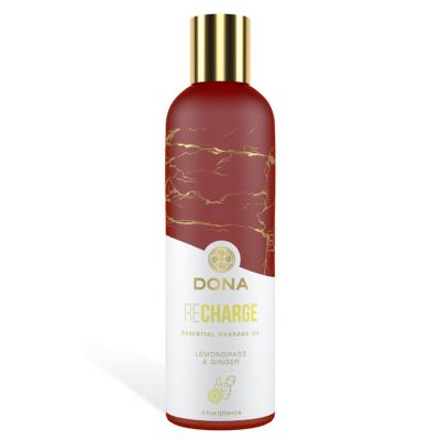 DONA Recharge Massage Oil Lemongrass Ginger 120ml