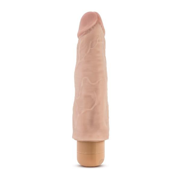 Dr Skin Cock Vibe 14 8in Vibrating Cock Beige — image 3 of 6