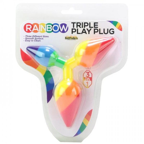 Rainbow Triple Play Anal Plug — image 4 of 5