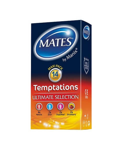 Mates Temptations Condoms 14 Pack