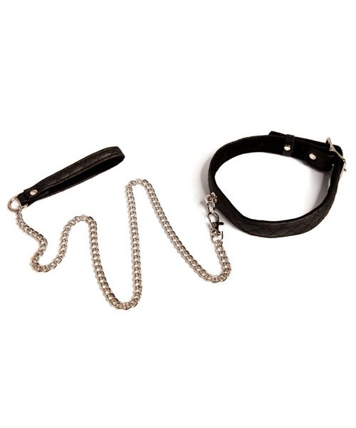 Bettie Page bondage collar and lead set