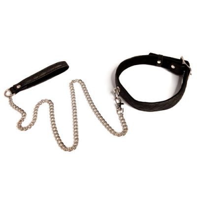 Bettie Page bondage collar and lead set