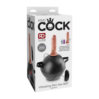 King Cock Vibrating Mini Sex Ball and 6 Inch Dildo
