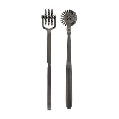 Kink spike metal 3 wheeled pinwheel