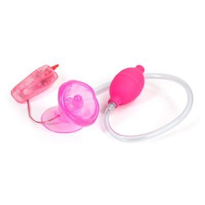 Naughty kisser hands free vibrating clitoral pump
