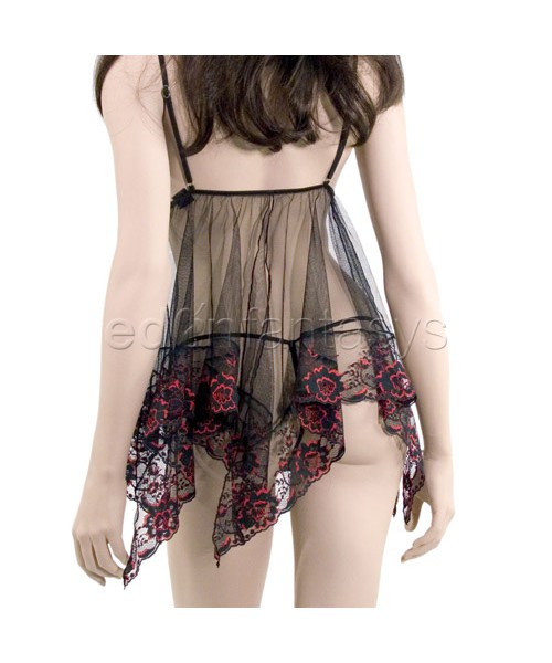 Lace babydoll with g-string