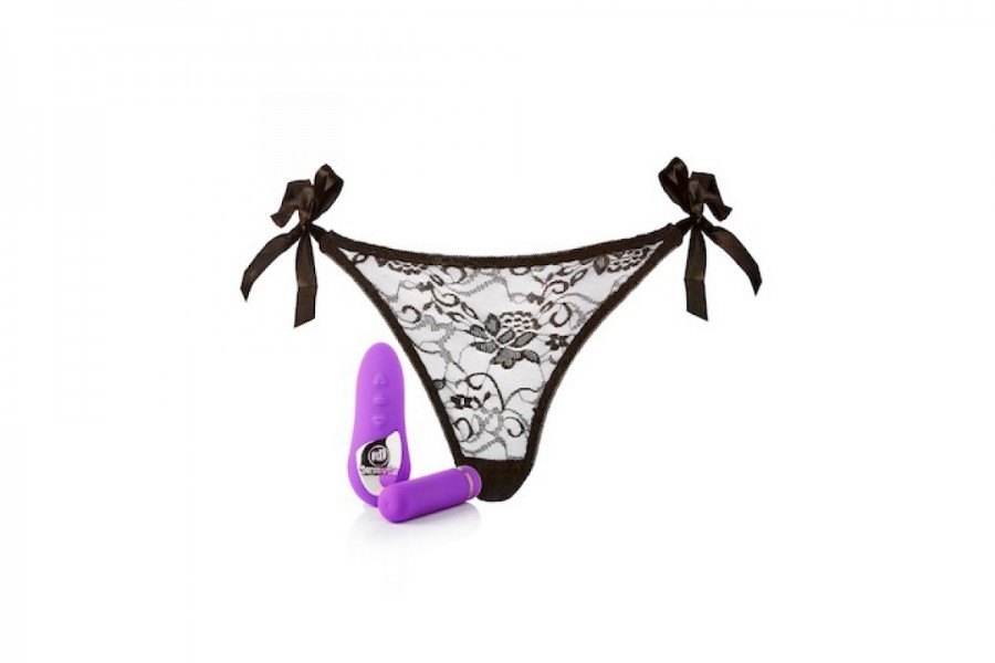 NU Sensuelle Rechargeable Pleasure Lace-Up Panty Vibrator