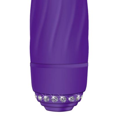 Adam and Eve Silicone 4 75 Vibrator with Rhinestone Accents