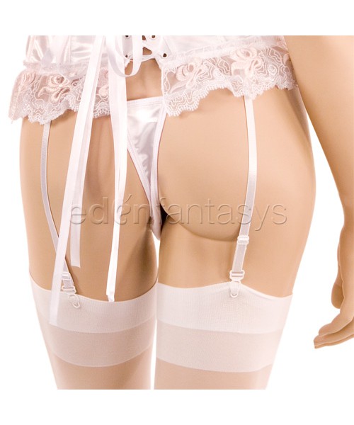 Satin corset set