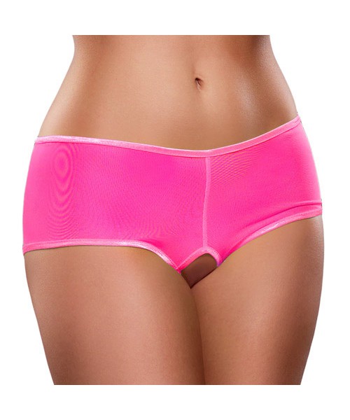 Mesh crotchless short