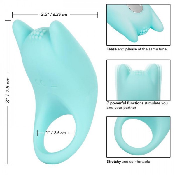 Silicone Dual Enhancer - Rechargeable Couples Cock Ring!