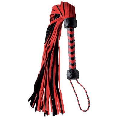 Mistress by Isabella Sinclaire 30 Premium Suede Flogger with Wrist Strap