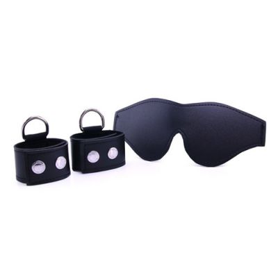S M cuffs and blindfold kit
