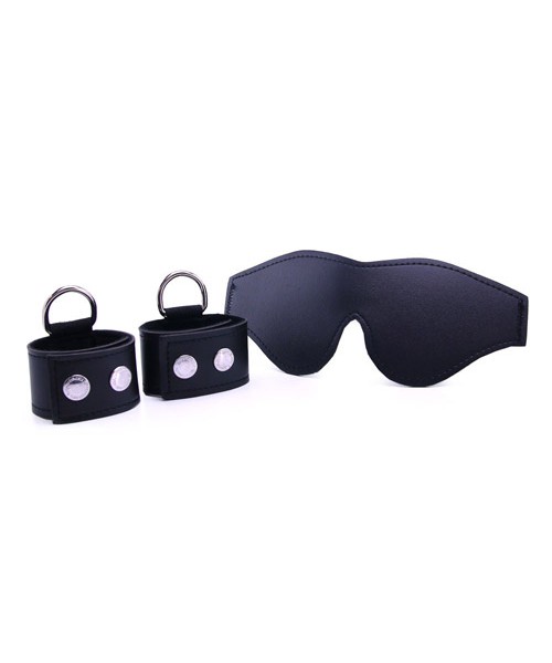 S&M cuffs and blindfold kit