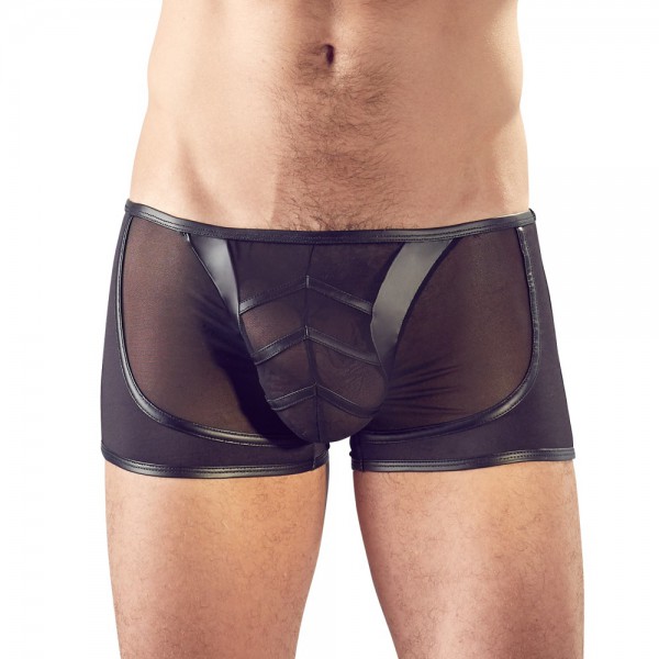 Svenjoyment Contour Effect Black See Through Pants - Medium