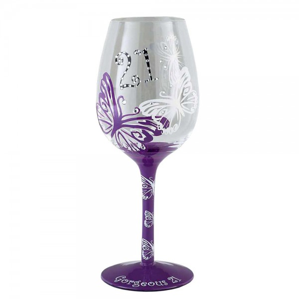 Tallulah Chic Wine Glass Age 21