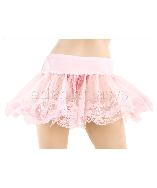 Floral lace petticoat