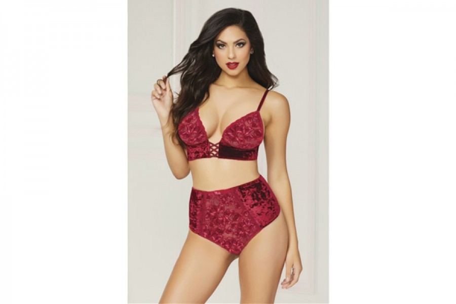 STM 10817 Wine Not Bralette & Panty Set