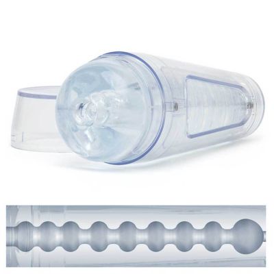 Main Squeeze Optix Masturbator Crystal Clear Discreet Stroker for Men